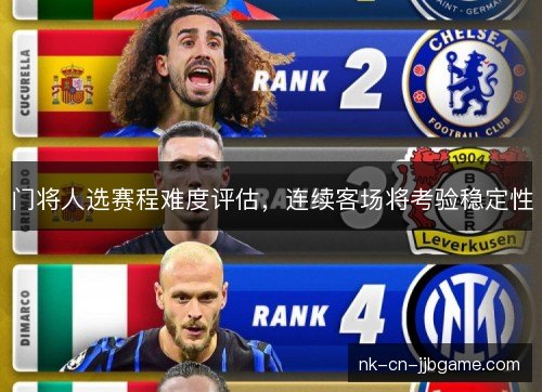 门将人选赛程难度评估，连续客场将考验稳定性